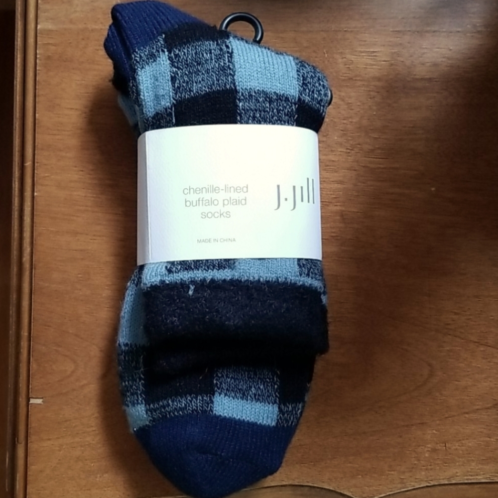 J.Jill Buffalo Plaid Socks